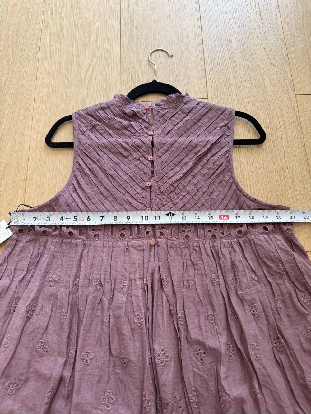 Free People FP One Eloise Crochet Lace Sleeveless Top Lavender Boho NWT L - Picture 7 of 7